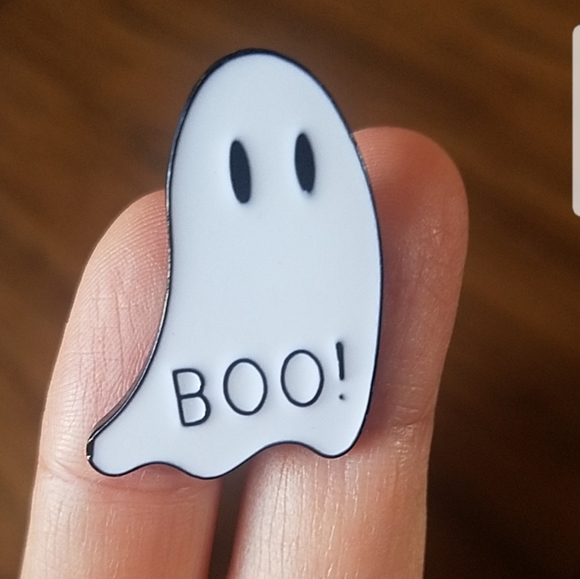 *2 for $13* Spooky Boo Ghost Enamel pin - Picture 2 of 3